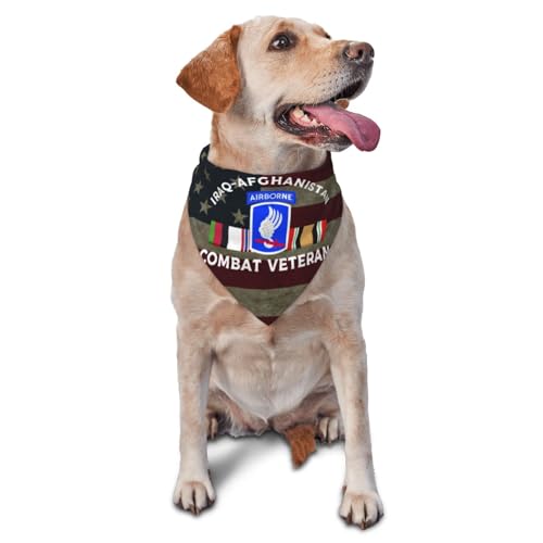 173rd Airborne Brigade Iraq-Afghanistan Combat Veteran Dog Scarf Pet Bandana Cat Pet Bibs