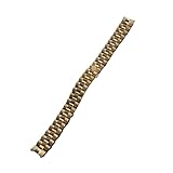 MENGKE 13 Mm 17 Mm 20 Mm 21 Mm Correa De Acero Inoxidable Accesorios De Reloj For Hombre 20 Mm Compatible Con Rolex Correa De Reloj Impermeable For Mujer(Gold,13mm)