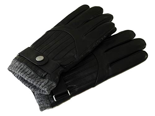 Polo Ralph Lauren Mens Sheep Leather Thinsulate Driving Strap Gloves (X-Large, RL Black)