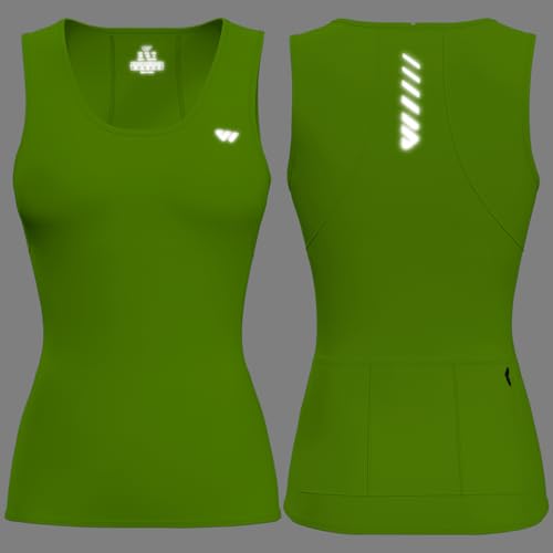 Image of Wulibike Sleeveless Cycling Jersey Women Running Shirts Vest bike top Summer Biking tank Basic Top With Pockets