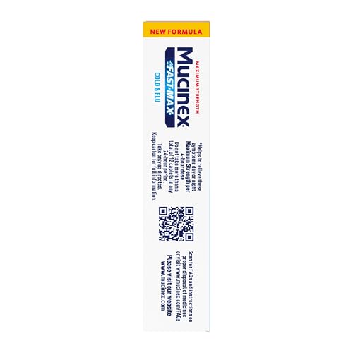 Mucinex Fast-Max Maximum Strength Cold & Flu All in One Caplets, 20ct - image 9