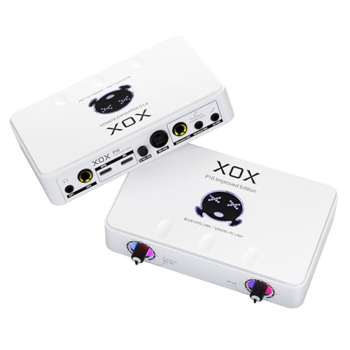 XOX P10 USB Audio Interface for live Streaming, Recording and Podcasting Studio Quality Recording...