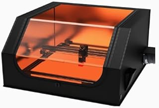 Lasergraviergehäuse, 3D Drucker Gehäuse Lasergravierer Gehäuse 720 x 700 x 400 mm für Laser Faltbare Laser Engraver Enclosure mit Abluftventilator und Rohr für Die Meisten Laserschneidmaschinen