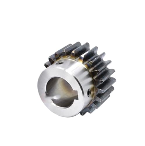 Bevel Gear Pinion Hardware Mechanical 1pcs 2M 40T Spur Gear with Step Keyway Bore 15mm-35mm Module 2 Motor Gear OD 80mm 84mm Carbon Steel Transmission(20mm (Keyway 6))