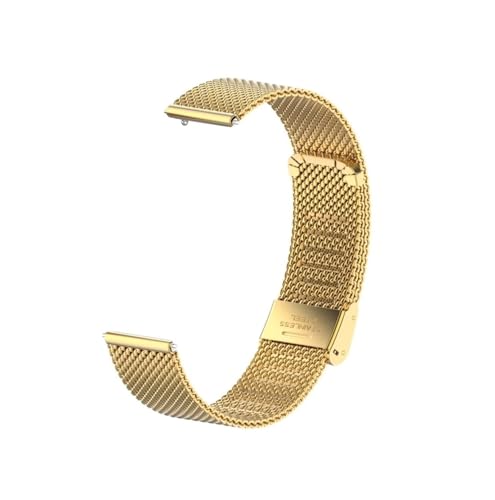 [LOKLNEYK] 18mm�~���m�X�e�����X�|�x���g�ɓK������Huawei Watch GT6/5/4 41MM(Imitation gold)