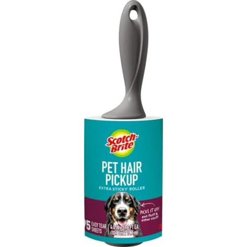 Scotch-Brite Pet Hair Extra Sticky Lint Roller, 95 Sheets Total,1 Pack