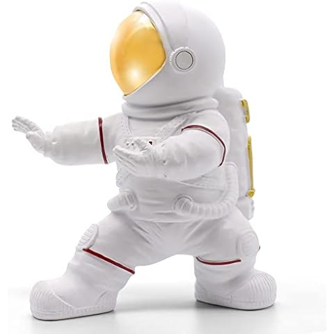 Joyvano Astronaut Figurine Outer Space Room Decor - Decorative Space Decor for Home, Office, Desk - Spaceman Bedroom Decor for Men - Cool Astronaut Decor Room Decorations (Punching Astronaut) Cover