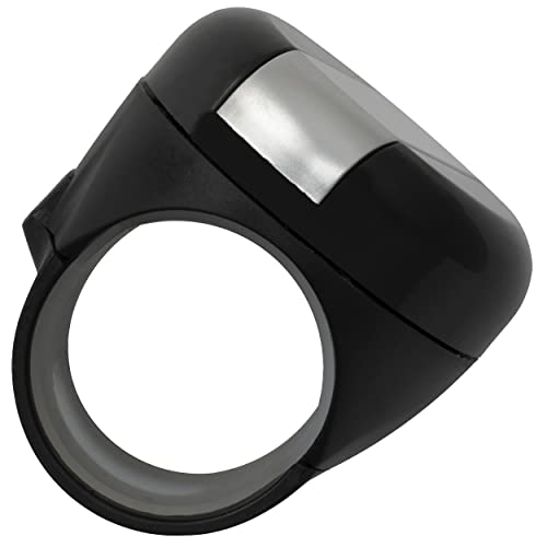AERZETIX - C64612 - Bola de volante universal Ø46mm - pomo para volante - perilla/manija de conducción auxiliar - color negro y gris - para coche tractor cortacésped barco camión vehículo autobús