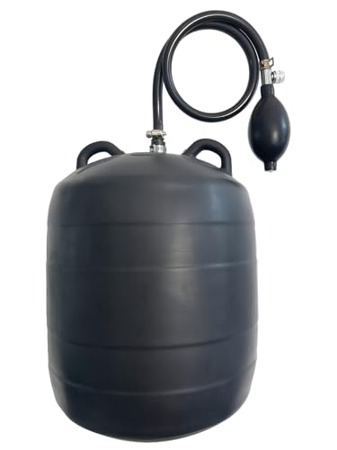 Image of DILIGUALA Inflatable Pipe Plug Balloon for Sealing and Testing of Sewer Pipes, Plumbing Pressure Bladder with Air Pump - Plumbing Test Ball for Sewer Test, Water Shut Off (8 Inch P)