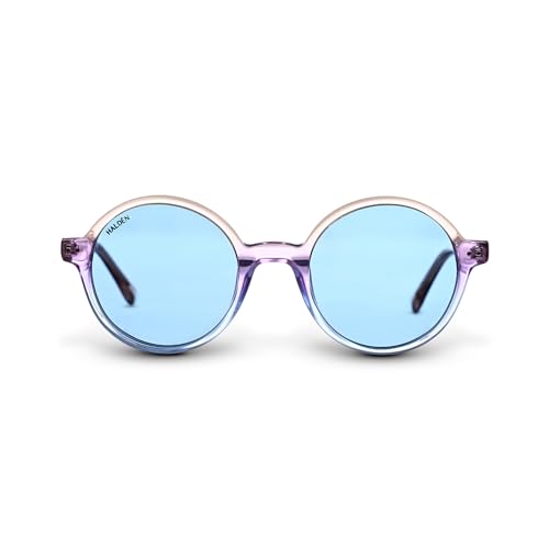 Image of HALDEN inchCOMET inch Series Sunglasses - Italian Sophistication & Japanese Precision in Classic Round Design, 1-Year Warranty