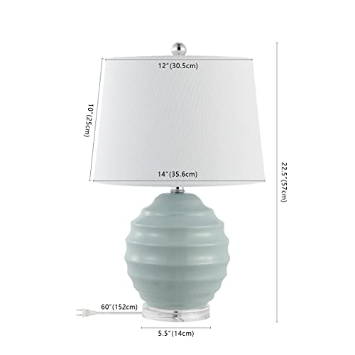 Lámpara de mesa decorativa de cerámica Ivory 22.5 pulg miniatura 4
