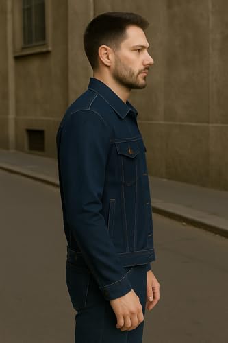 Image of FUNDAY FASHION Regular Wear Full Sleeves Men's Denim Jacket