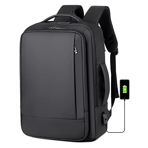 Mochila Business 40L., portátil expandible de gran capacidad de 17 pulgadas, mochila USB / impermeable, mochila de transporte de aviación