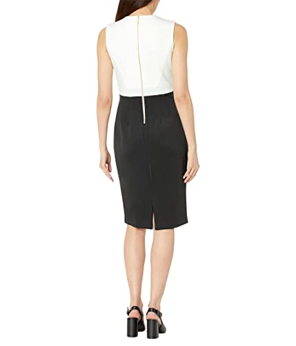 Calvin Klein Scuba Sheath with Color-Block Detail2