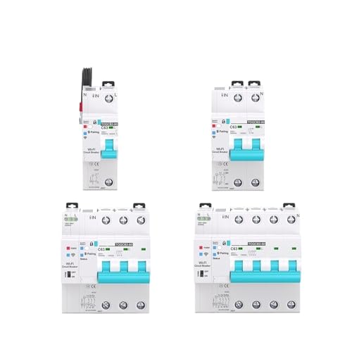 Disjoncteur de mesure WIFI 2P MCB connecté Smart Life télécommande sans fil