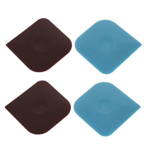 Toyvian 4 pièces Grattoirs de Cuisine Nylon pour Casseroles et Poêles Fonte Outils Ergonomiques de Nettoyage Polyvalents pour Ustensiles et