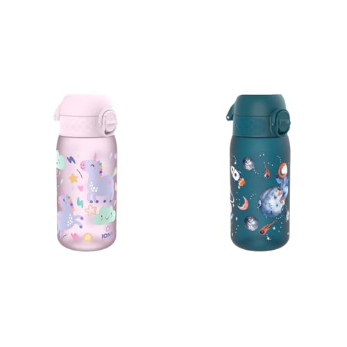 Gourde enfant 350ml anti-fuite et bouteille eau réutilisable espace