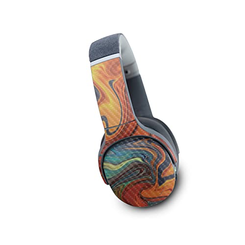 Image of MightySkins Carbon Fiber Skin Compatible with Skullcandy Crusher Evo Wireless - Lava Water | Protective, Durable Textured Carbon Fiber Finish | Easy to Apply | Made in The USA