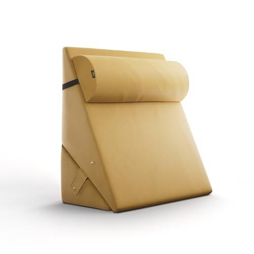 Image of Frido Adjustable Wedge Max Cushion, 12-Way Adjustable Pregnancy Pillow & Leg Elevation Pillow, Relieves Neck, Back & Shoulder Pain, Great for Reading, Sleeping & Relaxing |Mustard Yellow