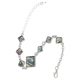 Ajustement parfait : grâce à sa chaînette d'extension et son fermoir mousqueton, ce bracelet s'adapte facilement à toutes les tailles de poignet. idéal pour superposer différents bracelets et accessoiriser votre tenue en toute simplicité. bracelet coquillage vert, bracelet pour femme