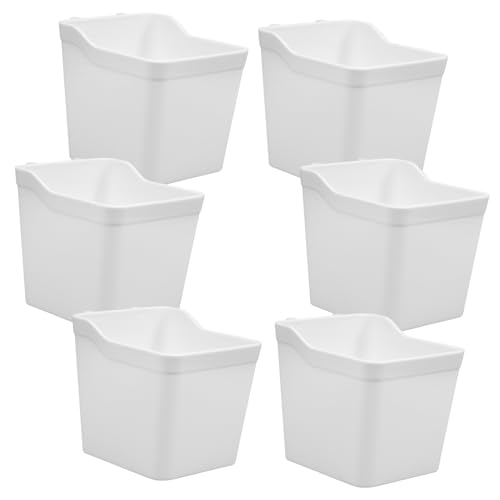 Contenedores elegantes SOIMISS para tablero perforado en ABS blanco de gran durabilidad 2