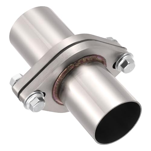 EVIL ENERGY 2 Bolt Exhaust Flange Repair Piping Kit 304 Stainless Steel Exhaust Flange and Gasket Set with Bolts and Nuts Universal Flange Replacement Kit for Quick Fix Repair (2)
