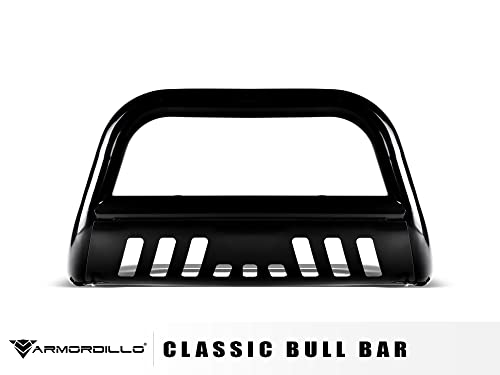 Image of Armordillo 8712719 Classic Series Bull Bar - Black Fits 1988-2000 Chevy /GMC C10 C /K Truck /Silverado /Suburban /Tahoe /Sierra /Yukon