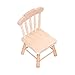 Shanrya Puppenhaus-Stuhl, Spielzeug-Miniatur-Stuhl Puppenhaus-Möbel für Kindergarten für(Einfacher Autostuhl aus Holz)