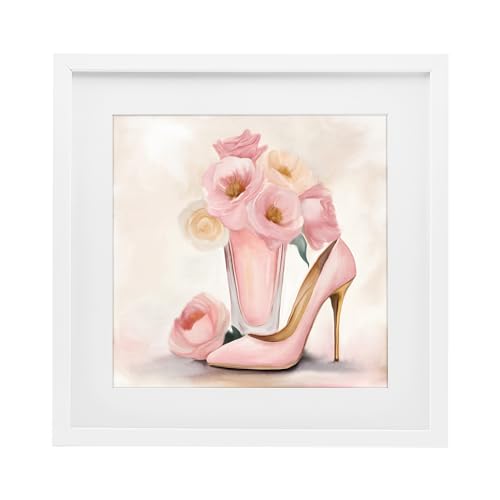 Cadre sous verre Pink Beauty Bouquet pour décorer un salon chaleureux