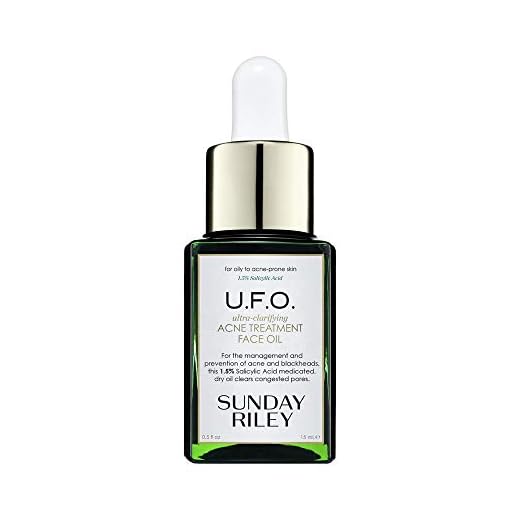Sunday Riley U.F.O. Ultra-Clarifying BHA Salicylic Acid and Tea Tree Acne Treatment Face Oil