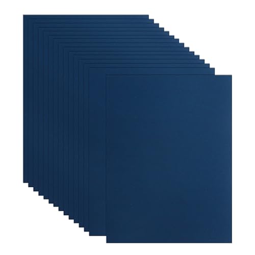 Guakicae 100 Sheets Dark Blue Cardstock 8.5 x 11 Crafts Paper, 80lb Premium Blue Card Stock for Wedding Invitations, Scrapbooking, Memus, Cards Making, Festival blessings