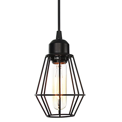 Iluminación de techo colgante negra para transformar el ambiente de tu cocina o comedor 1