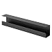 RICOO Kabel-Wanne (Z1111) Kabel-Kanal Schwarz 60 x 7,6 cm Kabel-Klemme Kabel-Schlauch Kabel-Box Kabel-Führung Kabel-Management Unter-Schreibtisch