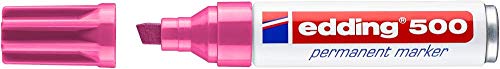 Edding 500 Pennarello permanente - rosa - 1 penna