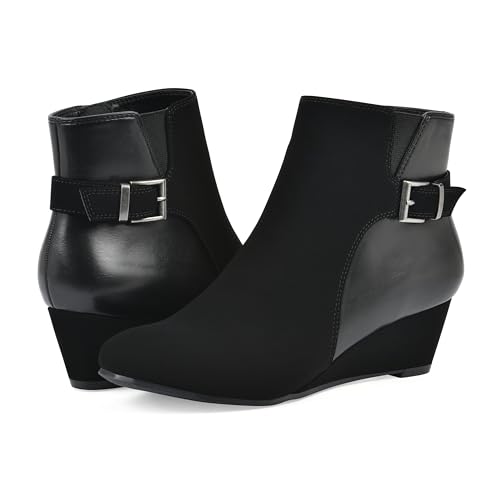 WHITE MOUNTAIN Women's Carmen Wedge Ankle Bootie2