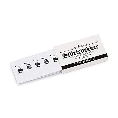 Störtebekker® Premium Rasierklingen - 100 scharfe Rasierklingen für alle gängigen Rasierhobel & Rasiermesser - aus schwedischem Edelstahl - für empfindliche Haut - inkl. hochwertiger Verpackung 5