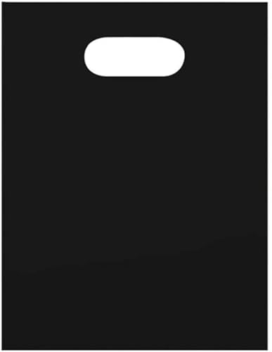 Miniatura 6 de SSWBasics Bolsas pequeñas de mercancía negras de baja densidad - 9 pulgadas de ancho x 12 pulgadas de alto - Caja de 1000 - Negro