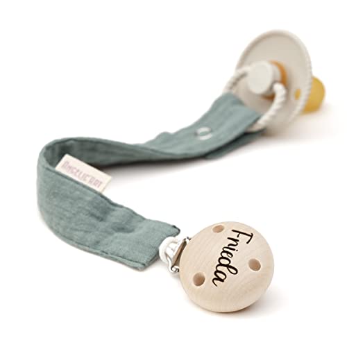 AngelicArt Schnullerband mit Gravur Namen für Babys - Mädchen und Jungen...