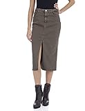 9. 5 oz Stretch Bulll Denim Replay W9583 .000.8069343 Falda , Marrón ( 328 MUD ) , 28 para Mujer