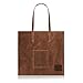 Give Me Fresh No. 1, Waxed Canvas Grocery Bag, Handy Pocket, Structured but Soft and Foldable, Carry This Wax Canvas Grocery Bag Over Shoulder or In Hand, Brown 16 Oz Waxed Cotton Canvas