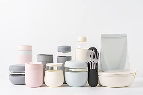 W&P Porter Insulated Bottle 16 Oz | Clean Taste Ceramic Coating For Water, Coffee, & Tea | Wide Mouth Vacuum Insulated | Dishwasher Safe, Cream #TOP5