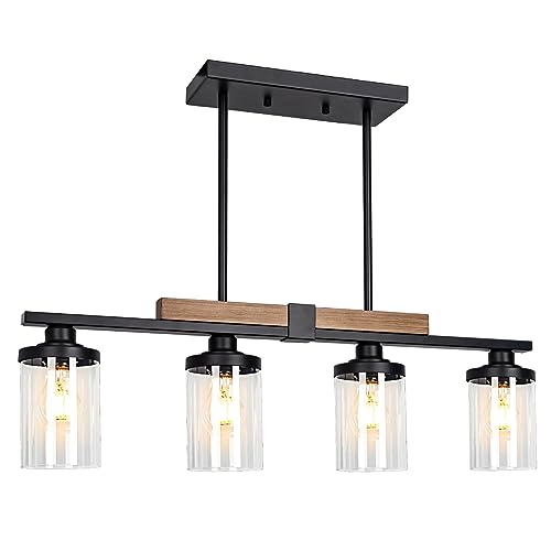 Venzblomia Dining Room Light Fixture Over Table, Farmhouse 4-Light Kitchen Island Lighting thumb #6