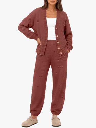 Image of LILLUSORY Women 2 Piece Sweater Matching Lounge Sets 2026 Fall Outfit
