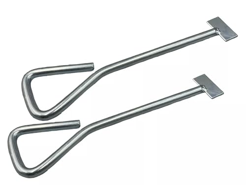 2 Pack of 6 Inch Heavy Duty Manhole Cover Lifting Keys – Long Handled Carbon Steel Drain Cover Lifting Tools | 152.4mm | Durable, Corrosion-Resistant for Easy Manhole Cover Removal