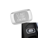 Car Engine Start Button Replace Cover Stop Switch Key Decor for Volvo V40 V60 S60 XC60 S80 V50 V70(Silver)