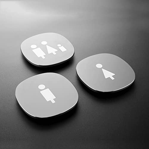 Letreros de baño, letreros, decoración for hombres y mujeres, moderna aluminio