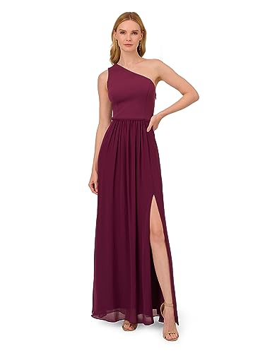 Image of Adrianna Papell One Shoulder Chiffon Gown