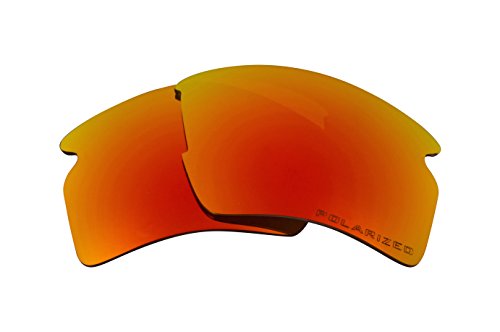 Seek Optics Replacement Sunglass Lenses for Oakley Flak 2.0 XL - Shatterproof Replace a Scratched or Broken Lens in Existing Frames Fire Red Mirror Polarized