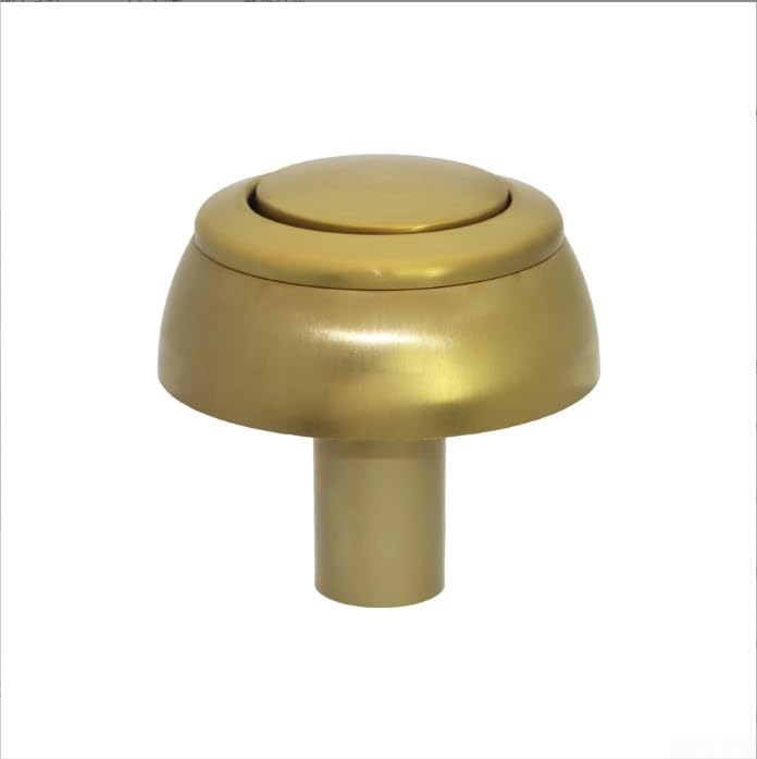 MeevrgR Botón de descarga de inodoro para Siamp Storm 33A Gold ABS Botón para cisternas estándar (agujero de 38-44 mm) - Fácil instalación y actualización moderna (B)