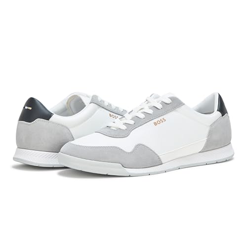 Image of BOSS Men's Titanium Low Profile Leather Sneaker